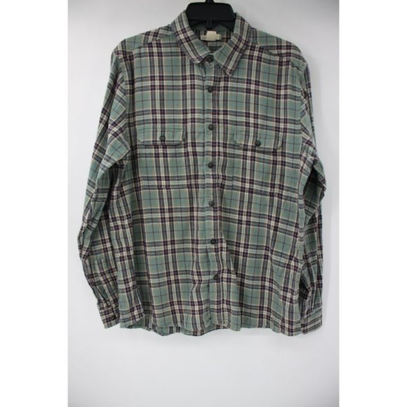 Carbon 2 Cobalt Shirts Carbon 2 Cobalt Mens M Flannel Long Sleeve Button Up Shirt Plaid